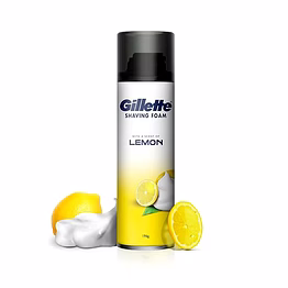 p&g gillette classic lemon lime pre shave foam