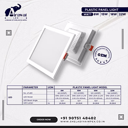 airawat illuminate brighter spaces with led panel light - energy efficient & customizable