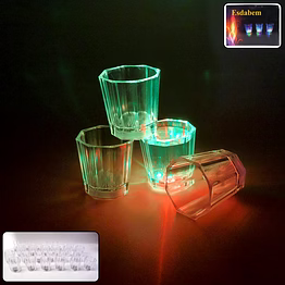 premium led light-up shot glass set (24 pc set)