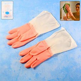 small size reusable household cleaning gloves (1 pair)