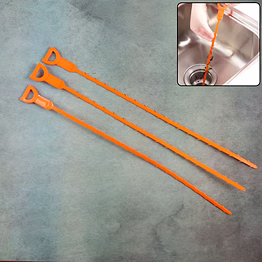 flexible sink & drain cleaning stick – 50 cm long (pack of 3)