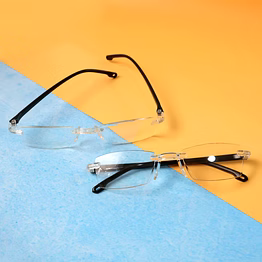 pack of 2 rimless reading glasses – lightweight comfort readers