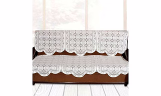 Lace-Design Sofa Protector Runner - (1 Pc / 132x28 Inch)