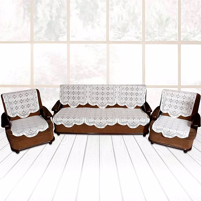lace-design sofa runner - (230x28 inch / set)