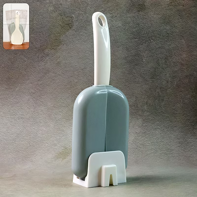 automatic open & close kitchen rice spoon holder with dust cover