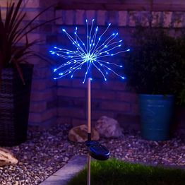 solar firework led garden stake light - (1 pc)