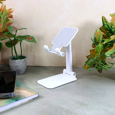 adjustable foldable desktop mobile stand - (1 pc)
