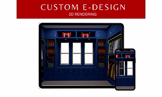 Walk In Closet Visualization (E-Design) | 3D Rendering