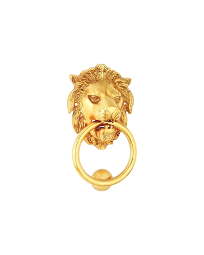 RAMSON BRASS DOOR KNOCKER 100mm/4&quot; GOLD-25