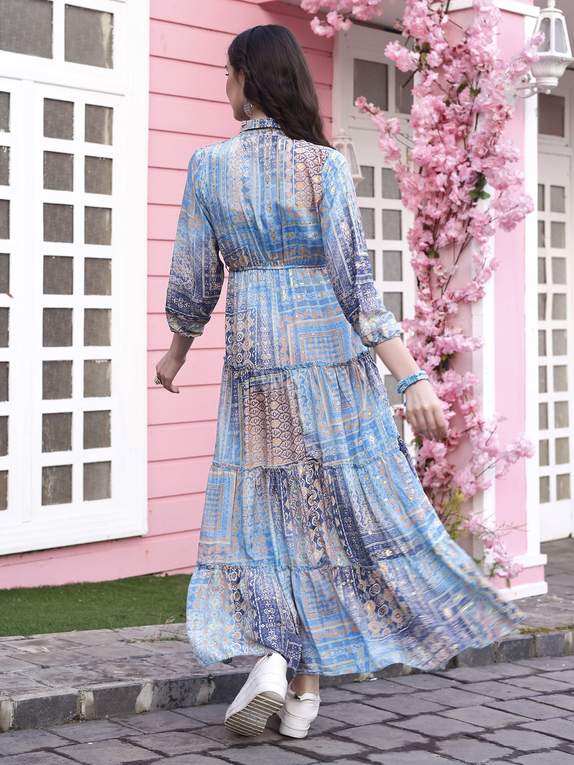 LONG DRESS WITH FULL SLIVE-2