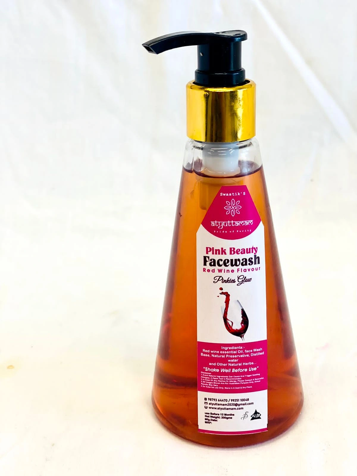 PINK BEAUTY WINE FACE WASH-12229864