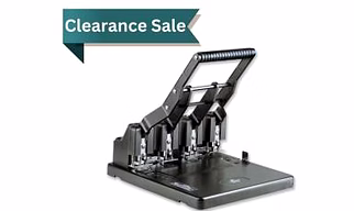 Punching Machine 4160 Kangaro Desk Essentials HDP-4160 4 Hole Heavy Duty Metal Paper Punch | Spring Assisted Handle | Guide Bar | 150 Sheets Capacity | Office Essentials