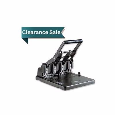 kangaroo punching machine 4160 kangaro desk essentials hdp-4160 4 hole heavy duty metal paper punch | spring assisted handle | guide bar | 150 sheets capacity | office essentials