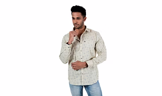 Men's Top Wear Print Casual Shirt