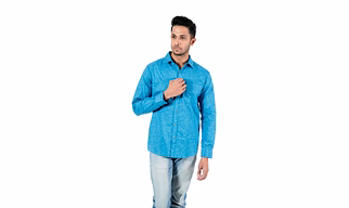 Men's Shirt Full Sleeve Slim Fit Cotton Print