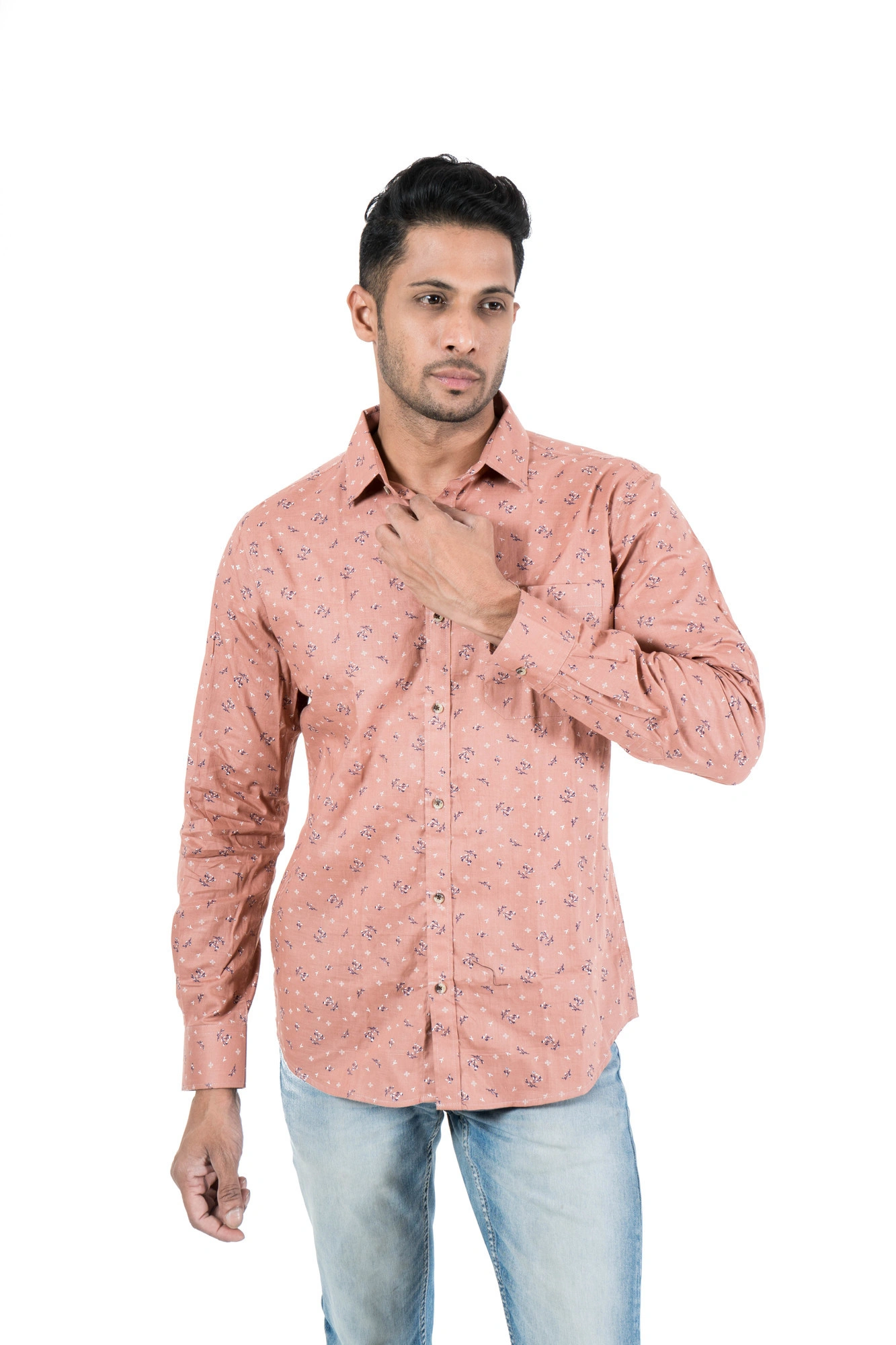 Men's Casual Shirt Full Sleeve Top Wear-SKUSTZAR6409