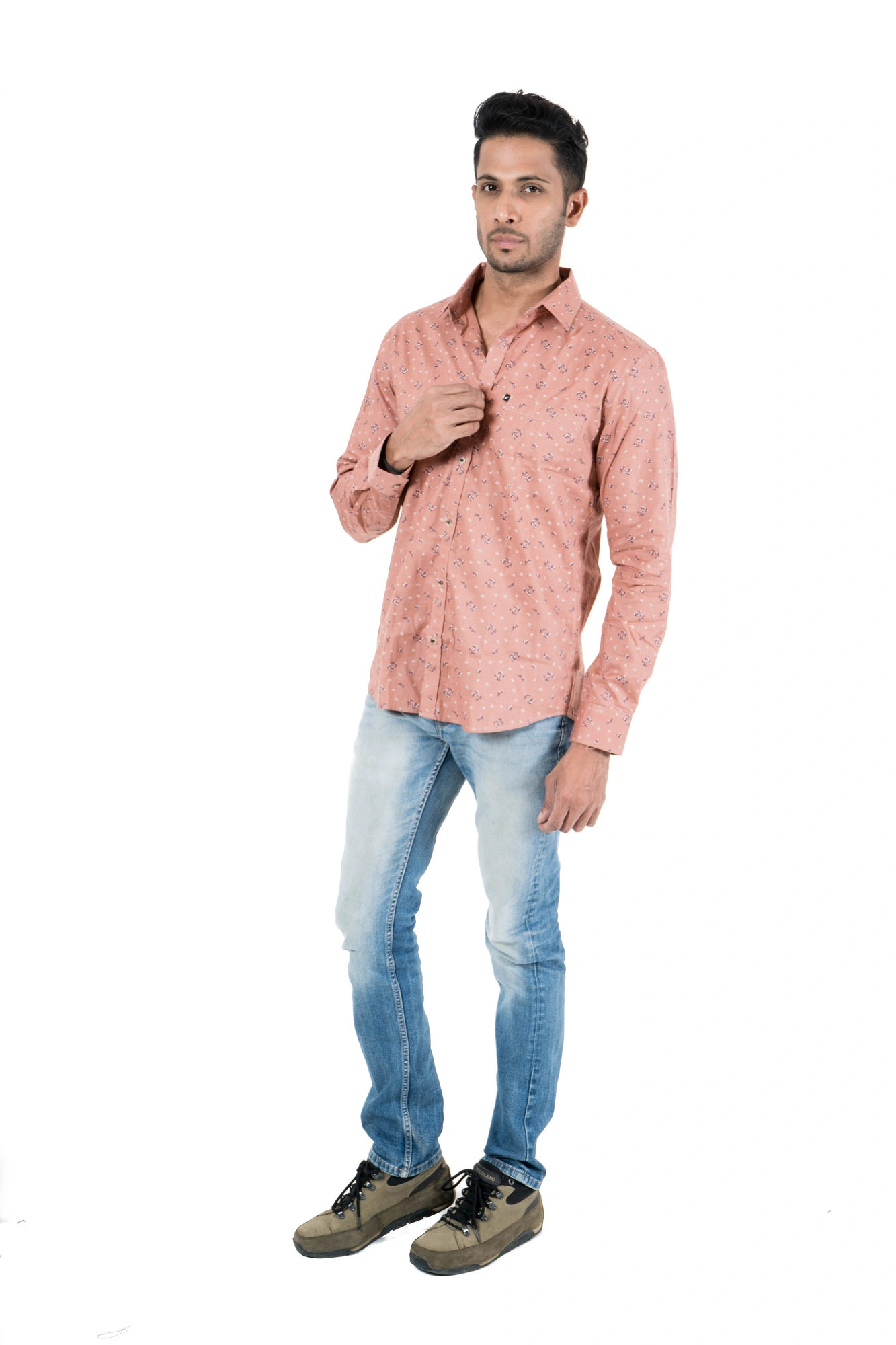 Men's Casual Shirt Full Sleeve Top Wear-4