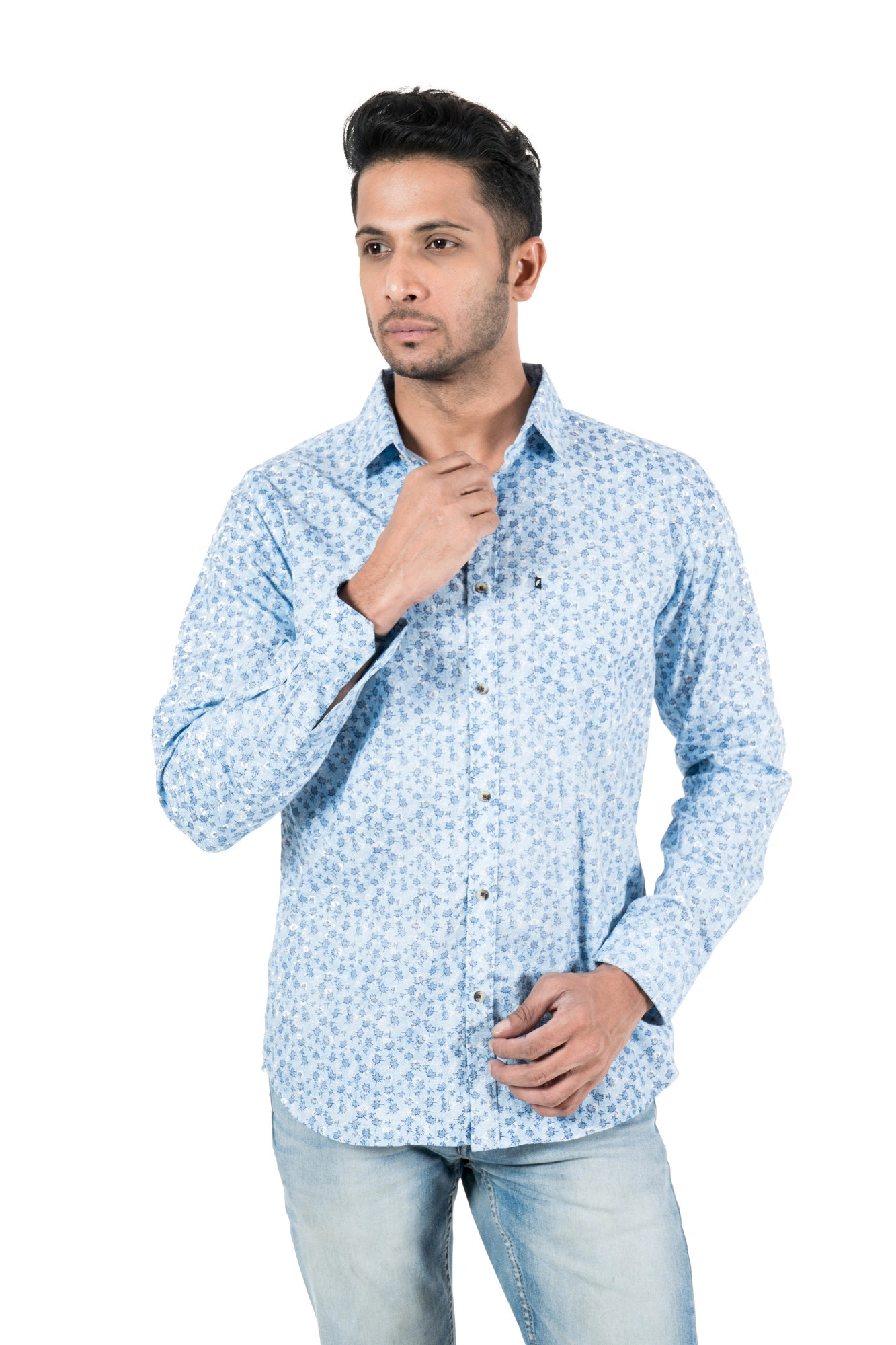 FAVIO Trendy Men's Shirt Full Sleeve Casual Cotton Print-SKUSTDIL291