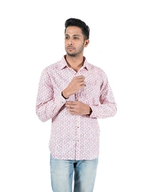 Men's Casual Trendy Printed Shirt Full Sleeve Slim fit