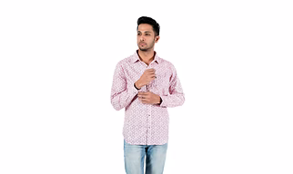 Men's Casual Trendy Printed Shirt Full Sleeve Slim fit