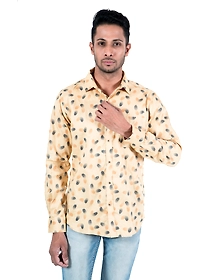 Men's Top Casual Wear Full Sleeve Animal Fur Print
