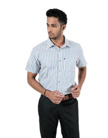 Men's Shirt Half Sleeve Multi Stripe