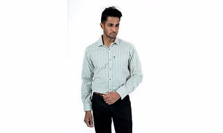 Men's Formal Wear Shirt Full Sleeve Stripe