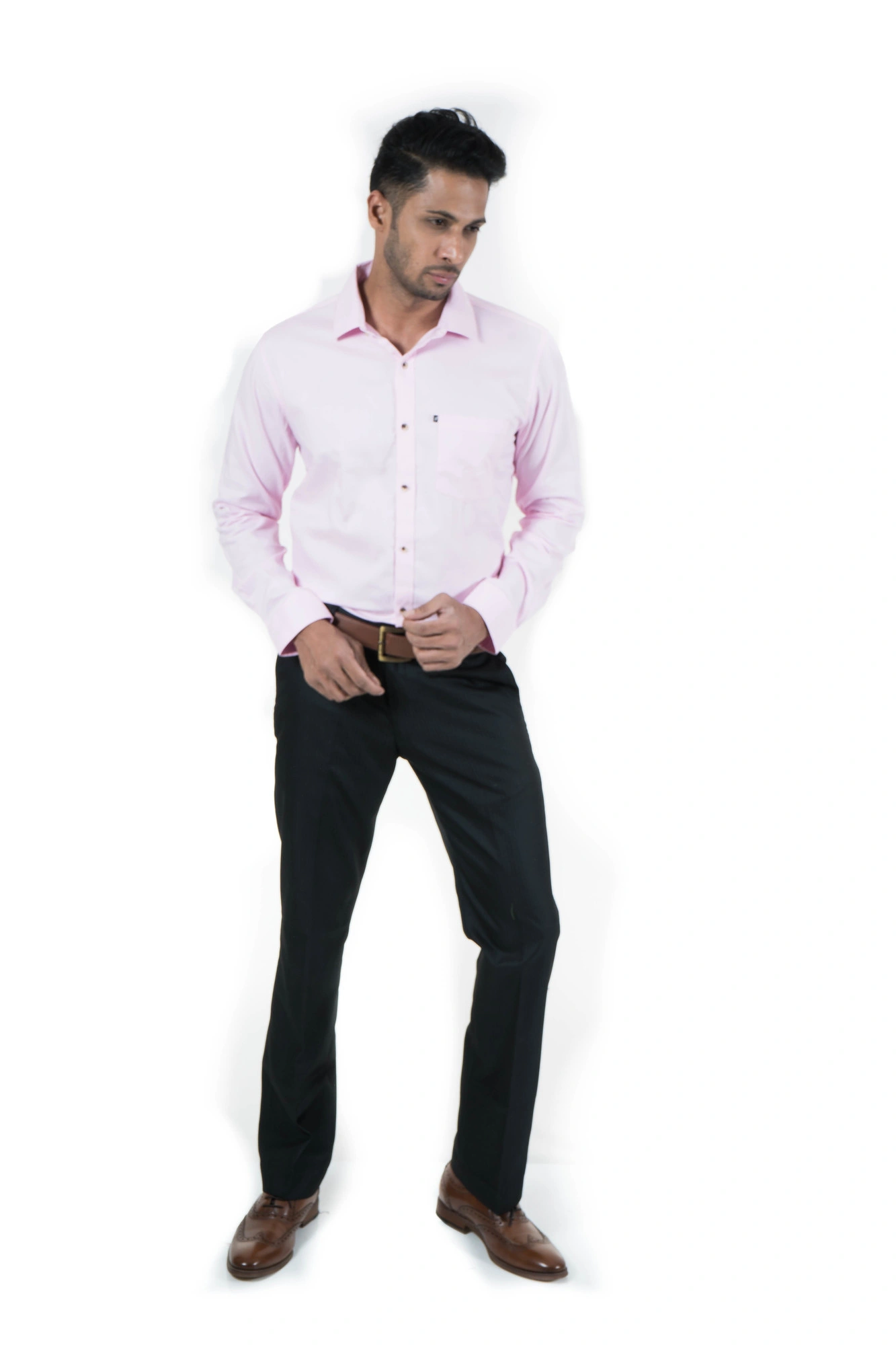 Men's Casual Top Wear Shirt Full Sleeve Solid-4