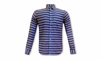 MEN'S FULL SLEEVE CASUAL SHIRT INDIGO STRIPE