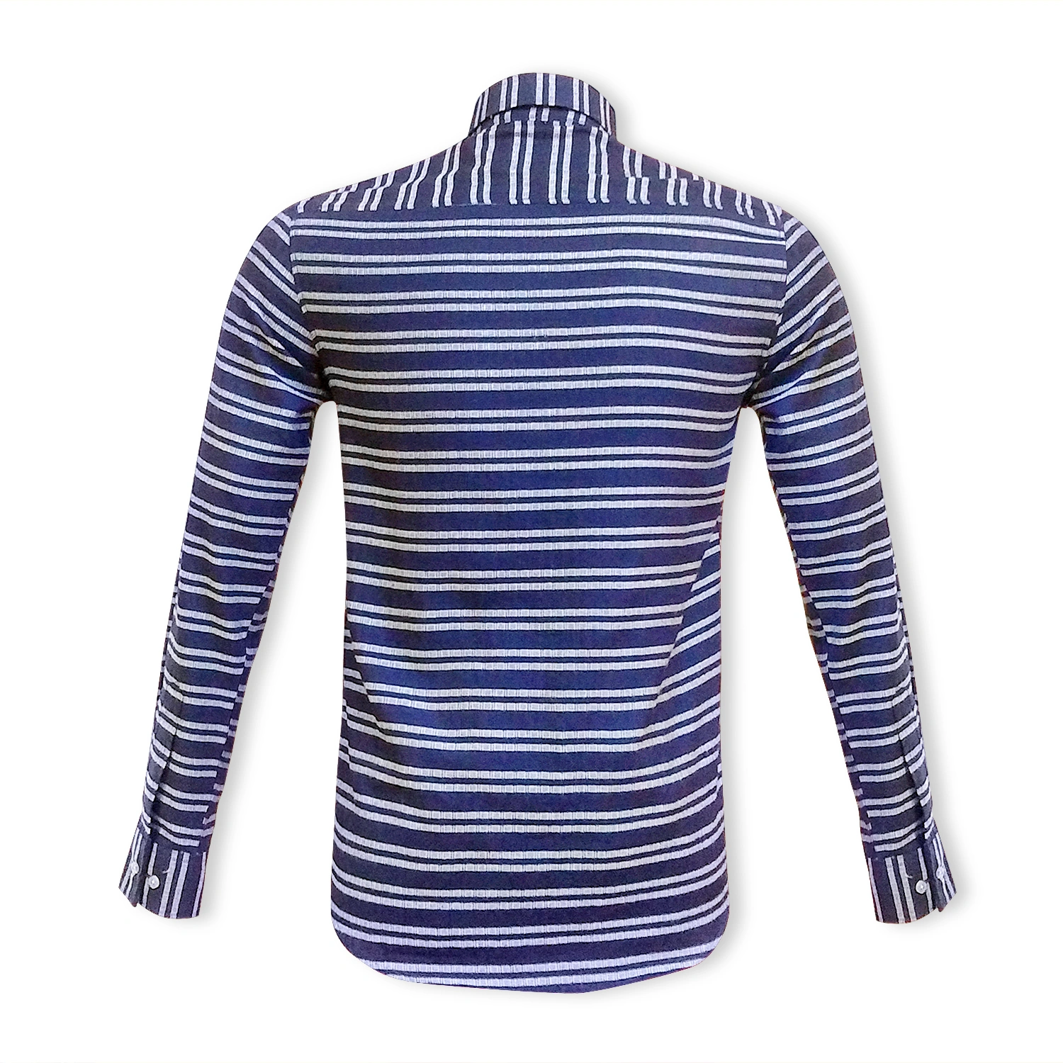 MEN'S FULL SLEEVE CASUAL SHIRT INDIGO STRIPE-1