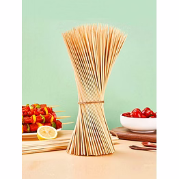 prakritii 8" (20cm) bamboo skewers 2.5mm - (pack of 50)
