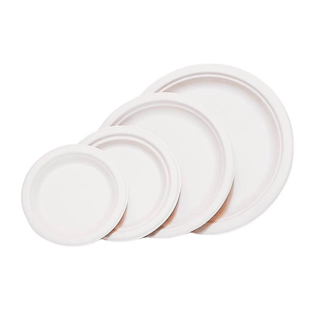 11" ( 28cm ) Bagasse Round Plate - ( Pack of 1 Pcs ) image 4