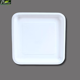prakritii 6" ( 15cm ) bagasse square plate - ( pack of 1 pcs )