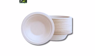360ml Bagasse Round Bowl - ( Pack of 1 Pcs )