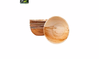 4.5"(11cm) Round Disposable Areca Palm Leaf Bowl