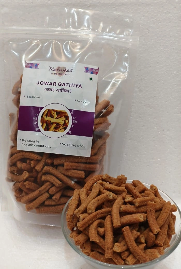 Jowar Gathiya (250g), Crunchy Snack, Namkeen-1