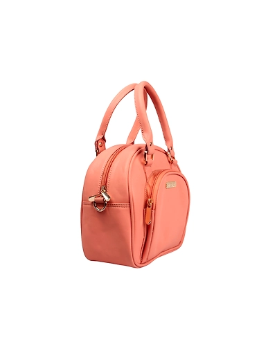 Satchel Bag-Peach-2