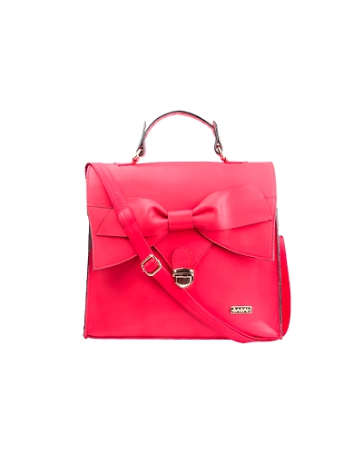 Sarah Bow Square Structured Bag-SBA015RD