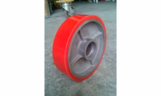 WHEELS WITH CAST IRON CORE & PU WHEELS