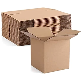 Corrugated Brown Square Box, Cardboard Box Size: 4X4X4 Inch - Pack of 100 Boxes.