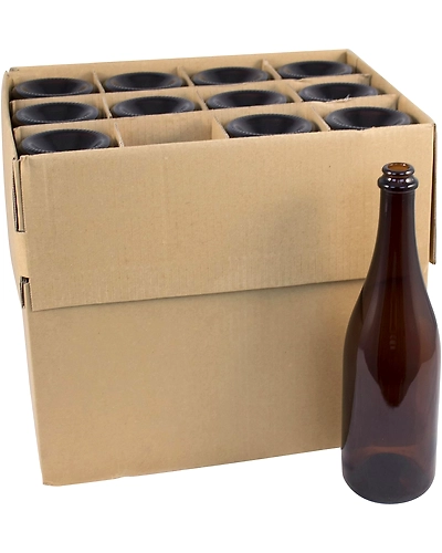 Maruti Packaging Bottles - 750ml Amber Belgian Style-2