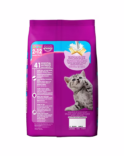 Whiskas Kitten Cat Food Junior Ocean Fish-1.2 Kg-1