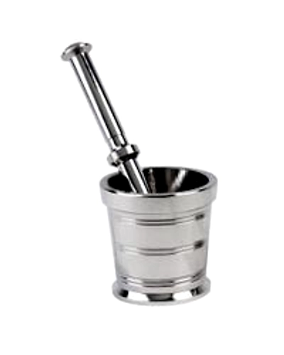 SKEPICK Sky Stainless Steel Hamamdasta Mortar &amp; Pestle Set-Size 1