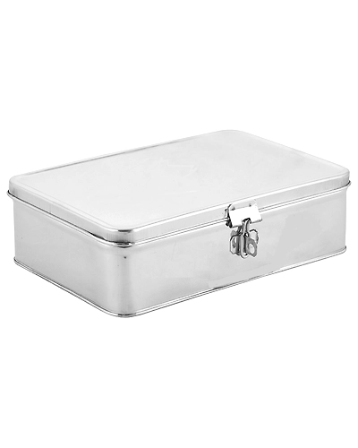 SKEPICK Sky Stainless Steel Cash Box Pooja Box Utility Box-SKY00000421