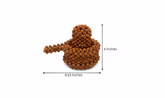 Divine Shiva Lingam Shivling Artistically in Punchmukhi Rudraksha Beads