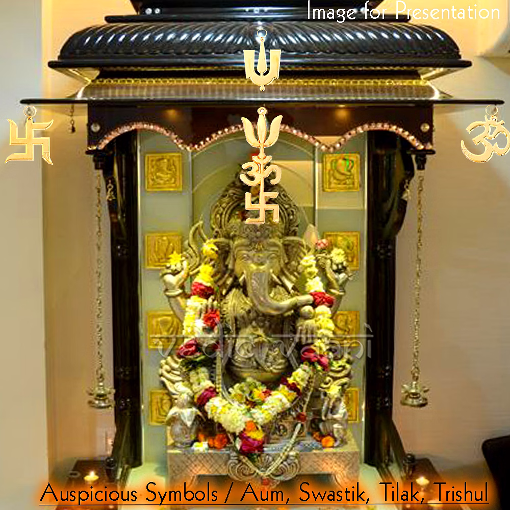 Auspicious Symbols / Aum, Swastik, Tilak, Trishul image 4
