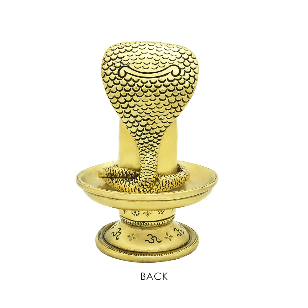 Trinetra Shivlingam in Brass-3