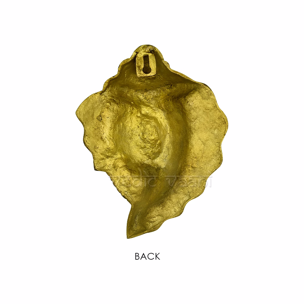 Hanging Showpiece Lord Ganesh Face in Brass image 3