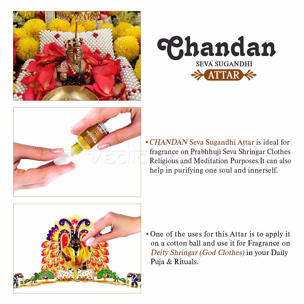 Chandhan - Sandalwood  Sugandhi Attar for Prabhu Seva image 3