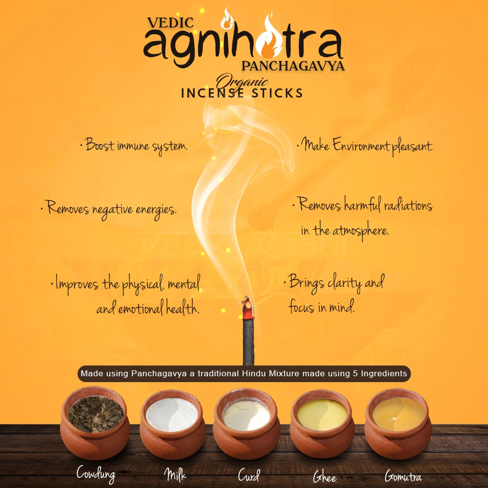 Vedic Agnihotra Panchagavya Incense Sticks-1 kg-4